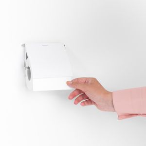 Produktbild für Toilettenpapierhalter Brabantia Classic, weiß