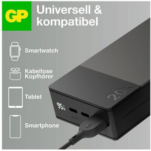 Produktbild für Powerbank GP Batteries M2+ 20C, 20000mAh