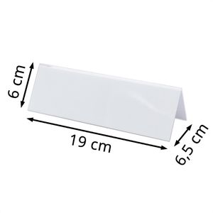 Produktbild für Tischnamensschilder Sigel TA132, glasklar, ca. A5