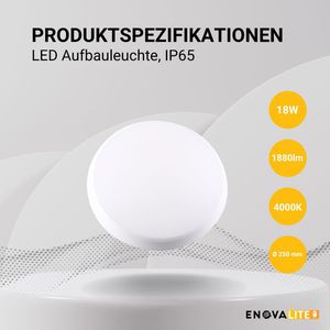 Produktbild für Deckenleuchte Enovalite ELED300262, weiß, LED