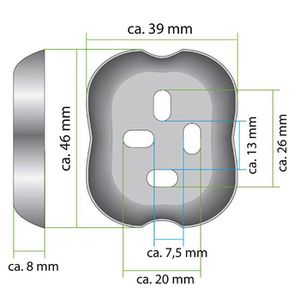Produktbild für Toilettenpapierhalter Bremermann PIAZZA, verchromt