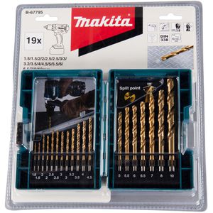 Produktbild für Bohrer Makita HSS TiN, B-67795