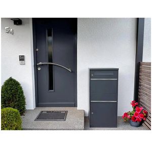 Produktbild für Paketbriefkasten Metzler Bispo, anthrazit