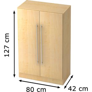 Produktbild für Aktenschrank Hammerbacher Solid 7550, aus Holz
