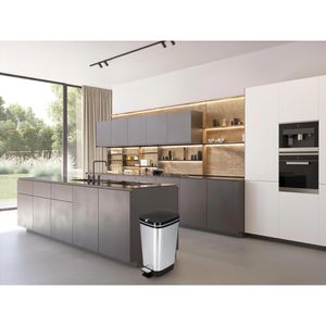 Produktbild für Mülleimer Curver KIS Chic Bin Style, silber