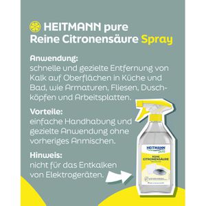 Produktbild für Zitronensäure Heitmann pure 10347030000, Spray