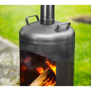Produktbild für Terrassenofen CookKing CK2030, schwarz, aus Stahl