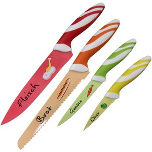 Messerset Axentia mit Motiv, 4-teilig