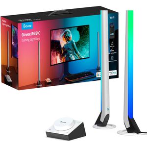 Tischlampe Govee Gaming Lightbar, weiß mit LED