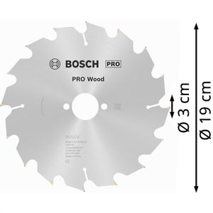 Produktbild für Kreissägeblatt Bosch PRO Wood, 2608641184