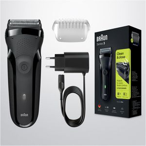 Produktbild für Elektrorasierer Braun Series 3 Clean &amp; Close, 300s, schwarz