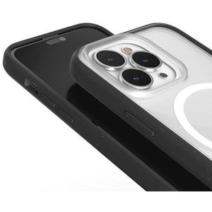 Produktbild für Handyhülle Woodcessories ECO724 Clear Case, schwarz/klar