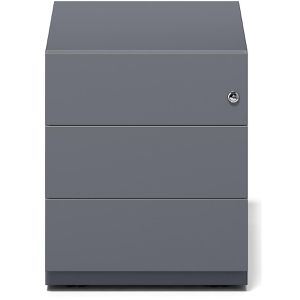 Produktbild für Rollcontainer Bisley Note, aus Metall, anthrazit