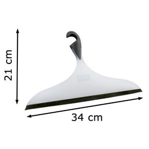 Produktbild für Duschabzieher Wenko XXL Loano, aus Kunststoff, weiß / schwarz