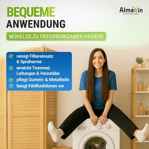 Produktbild für Waschmaschinenreiniger AlmaWin Konzentrat, vegan, Bio