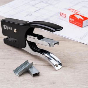 Produktbild für Heftzange Sax Design 646 S, 0-646-09, aus Metall, schwarz