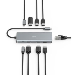 Produktbild für Dockingstation Hama 9in1-USB-C-Docking-Station
