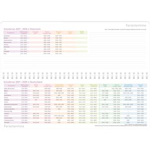 Produktbild für Tischkalender Häfft 11153-2 Rainbow, Wochenkalender quer