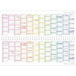 Produktbild für Tischkalender Häfft Rainbow, Schuljahr 2025/2026
