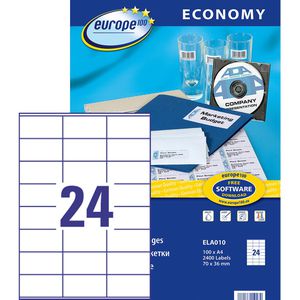 Universaletiketten Europe100 ELA010, weiß