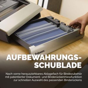Produktbild für Bindegerät Fellowes Galaxy-E Wire, A4, elektrisch