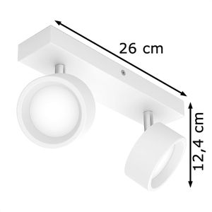 Produktbild für Deckenstrahler Philips Bracia, weiß mit LED