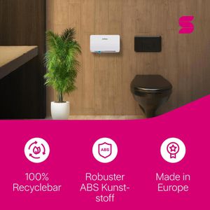 Produktbild für Toilettenpapierspender Satino Hyginity, 333426, MT1
