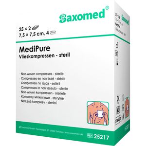 Produktbild für Vlieskompressen Saxomed MediPure, 4-lagig, steril