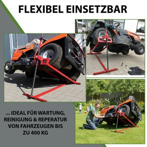 Produktbild für Hebebühne Trutzholm 34230, rot, für Rasenmähertraktor