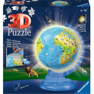 Produktbild für Puzzle Ravensburger 11274, Puzzle-Kinderglobus mit Licht