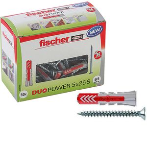 Schrauben-Dübel-Set Fischer 535458, DuoPower S LD