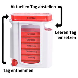 Produktbild für Tablettenbox Relaxdays 7 Tage