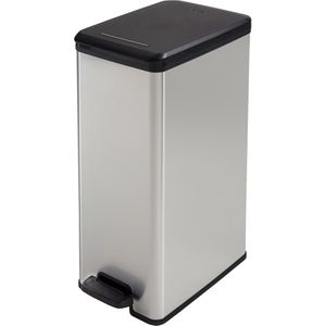 Produktbild für Mülleimer Curver Deco Bin Slim, silber