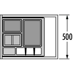 Produktbild für Einbaumülleimer Hailo AS Separato K 500, 3620511