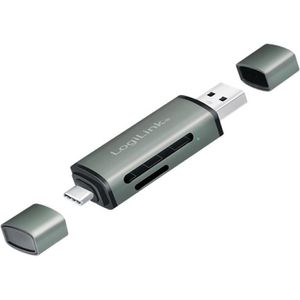Kartenleser LogiLink CR0043, 2 in 1, USB & USB-C 3.0