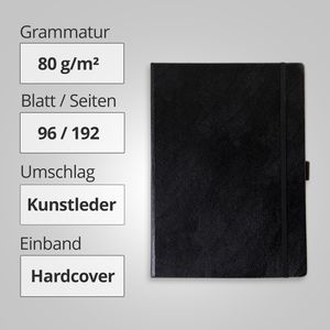 Produktbild für Notizbuch Westcott E-1744836 00, Kunstleder Hardcover