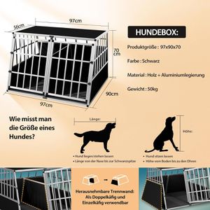Produktbild für Tiertransportbox CADOCA Gr. XXL, aus Aluminium
