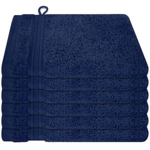 Waschlappen Dyckhoff Siena Set, tintenblau, 16 x 21 cm