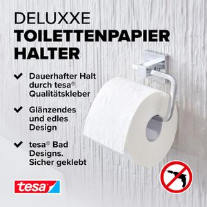 Produktbild für Toilettenpapierhalter Tesa Deluxxe, verchromt