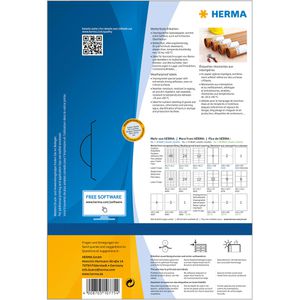 Produktbild für Folienetiketten Herma 10775-2 Special, weiß matt