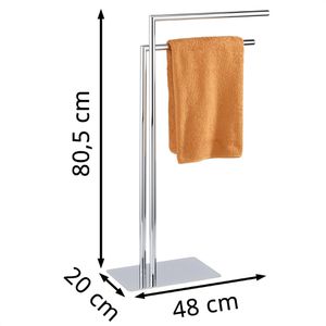 Produktbild für Handtuchhalter Wenko Recco 18563100, silber
