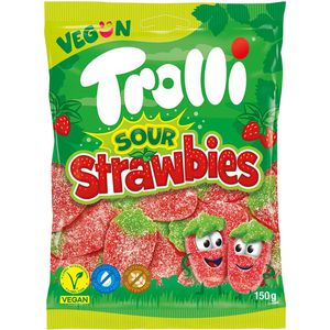 Produktbild für Fruchtgummis Trolli Sour Strawbies