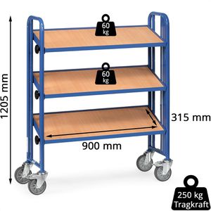 Produktbild für Kommissionierwagen Fetra Montagewagen, 2882
