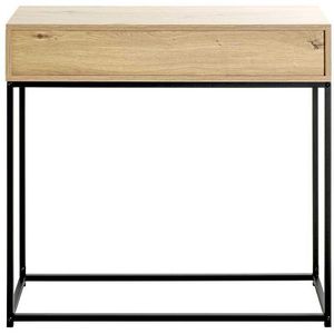 Produktbild für Konsolentisch Haku-Möbel 52482, schwarz / eiche