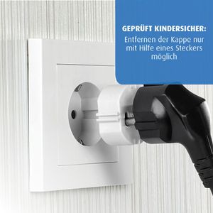 Produktbild für Steckdosenschutz reer 2907, Kindersicherung, weiß