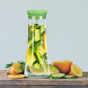 Produktbild für Karaffe Relaxdays 10023434 zylindrisch, mit Deckel