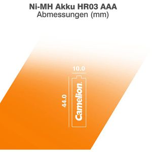 Produktbild für Akku Camelion High Energy, 1,2 V, 1100 mAh