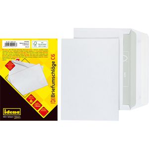 Produktbild für Briefumschläge Idena 10216, weiß, C6
