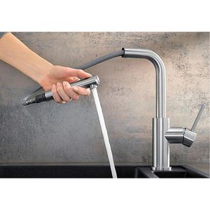 Produktbild für Küchenarmatur BLANCO LANORA-S, Edelstahl