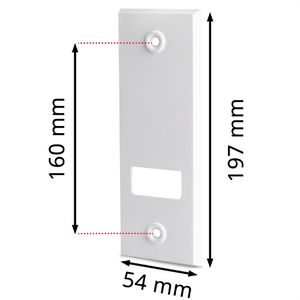 Produktbild für Rollladengurt-Abdeckung Bauheld Lochabstand 160 mm
